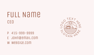 Nature Farming Agriculture  Business Card Image Preview