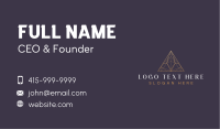 Luxury Pyramid Triangle Business Card