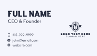 Blue Pipes & Plunger Business Card