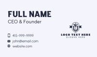 Blue Pipes & Plunger Business Card Design