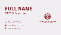 Skull Bandana Tattoo Business Card Design