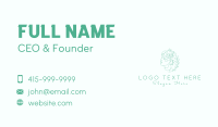 Botanical Woman Face Business Card