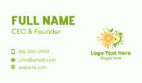 Orange & Apple Fruit Business Card Design