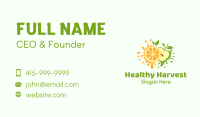 Orange & Apple Fruit Business Card Image Preview