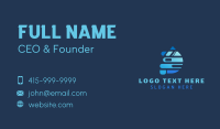 Blue Auto Car Wash Business Card