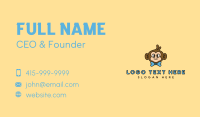 Cute Monkey Bowtie Business Card