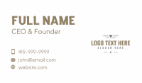 Pastel Military Wordmark Business Card