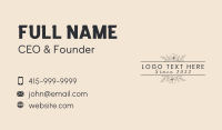 Eco Floral Perfume  Business Card