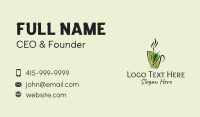 Organic Hot Coffee Business Card