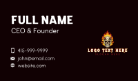 Flame Chili Skull Devil Business Card Design