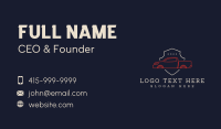 Minimalist Pickup Car Shield Business Card Design