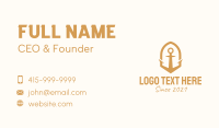 Brown Anchor  Business Card