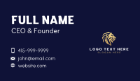Finance Insurance Lion Business Card