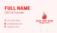 Sustainable Energy Flame  Business Card Design