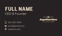 Vintage Banner Wordmark Business Card