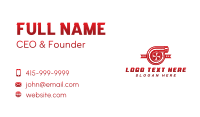 Auto Turbocharger Engine Business Card