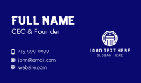 White Government Pillar Business Card Design