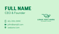 Organic Shopping Cart  Business Card