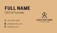 Screw Hammer Nail Roofing Business Card