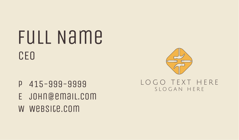 Tools Business Card example 1