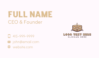 Caramel Sweet Cake Business Card