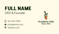 Farmer Hand Carrot Business Card