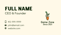 Farmer Hand Carrot Business Card