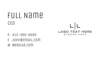 Professional Business Letter Business Card Image Preview