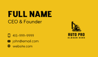 Heavy Machinery Business Card example 4