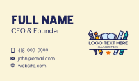 Educational School Supplies Business Card
