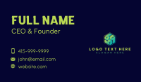 Digital Technology Cube Business Card