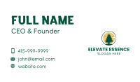 Sun Pine Tree Business Card