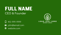 Leaf Agriculture Emblem  Business Card