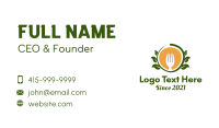 Vegan Restaurant Badge  Business Card