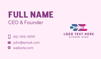 Gradient Airplane Airport Business Card Design