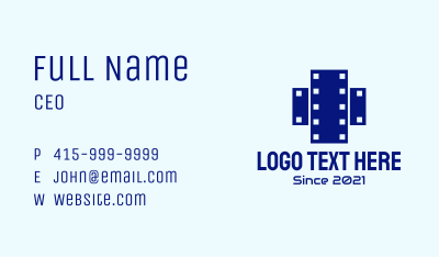 Cross Film Strip Business Card Image Preview