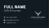 Deer Horn Wildlife Business Card