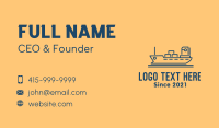Cargo Ship Tanker Business Card Design