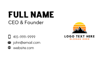 Sunset Mountain Trekking Business Card