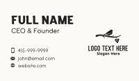 Black Grapevine Sparrow Business Card Design