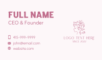 Feminine Organic Beauty  Business Card