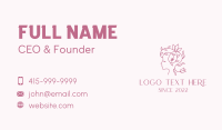 Feminine Organic Beauty  Business Card Design