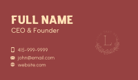 Circle Vine Letter Business Card Design