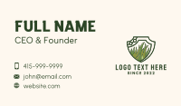 Law Grass Shield Business Card