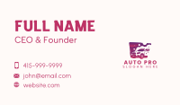 Carwash Auto Cleaning Business Card Image Preview
