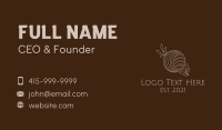 Yarn Ball Thread Business Card Design