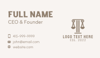 Column Scale Law Firm  Business Card