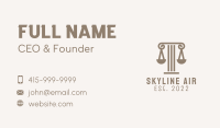 Column Scale Law Firm  Business Card