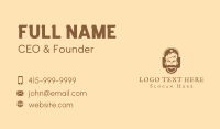 Hipster Mustache Beard Business Card Design