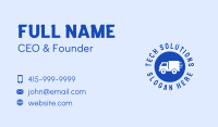 Blue Truck Circle Business Card